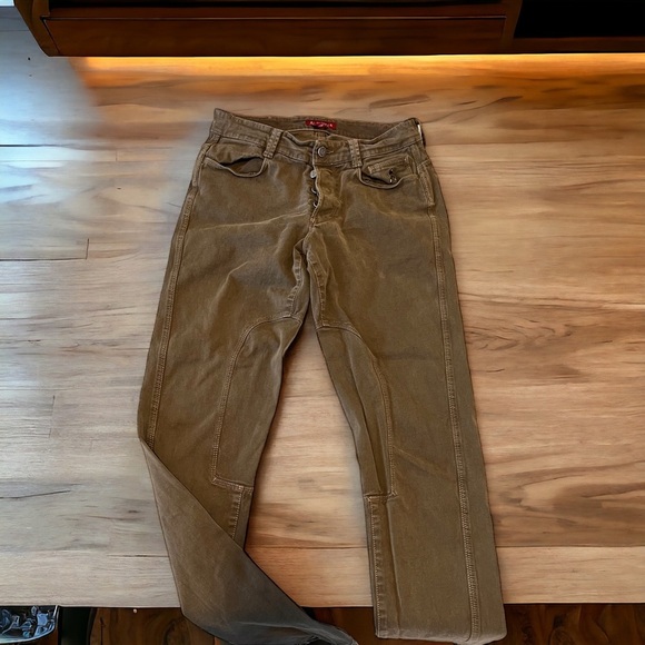 Siviglia Made in Italy Jeans/khaki color Unisex Size 31 - Picture 12 of 14